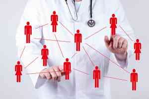 Arzt Netzwerk abstrakt