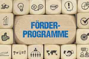 © magele-picture - stock.adobe.com Schriftzug Förderprogramm